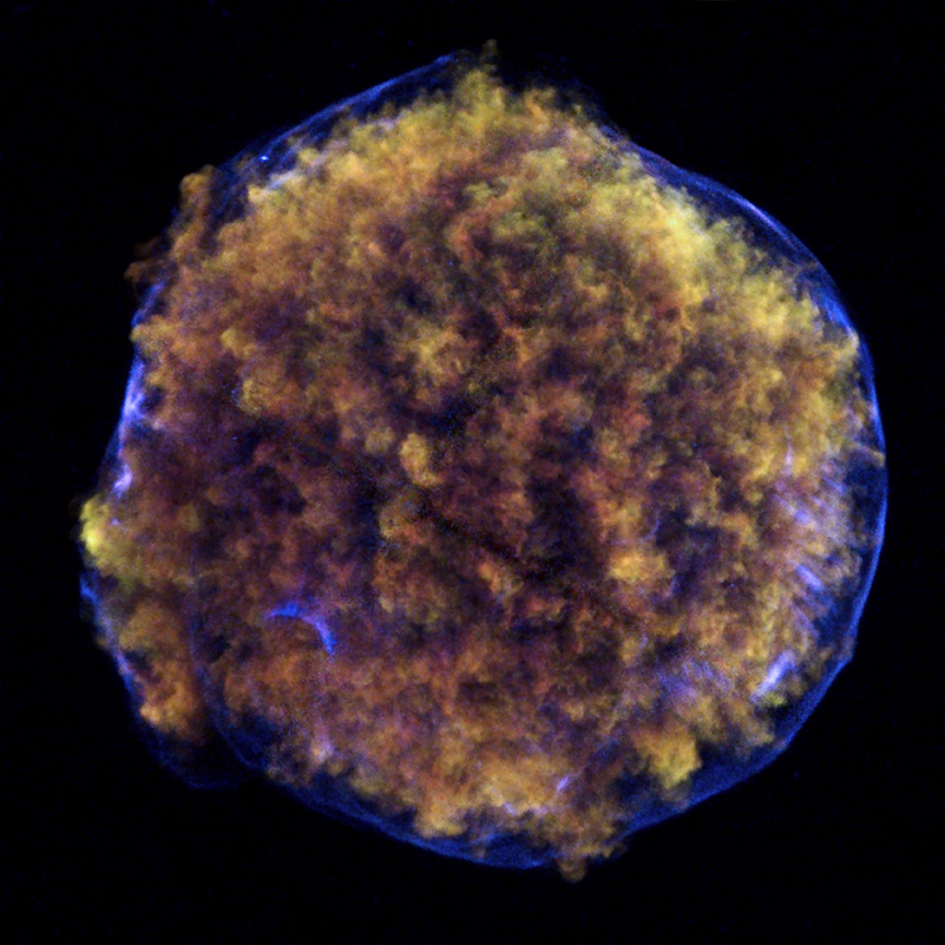 Свежая фотография останков сверхновой Тихо